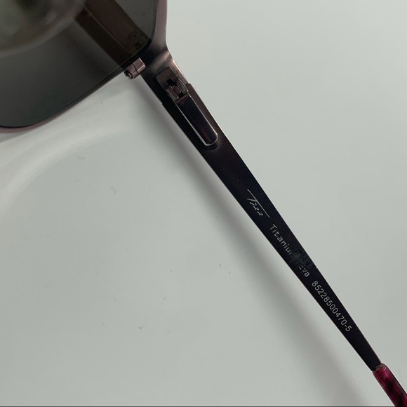 Tirr TI101 Pink Oval Sunglasses Frames - Picture 6 of 7